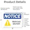 Signmission Main Gas Shutoff OSHA Notice Sign, Vinyl Decal, 5in W x 3.5in L, 2PK OS-2PACK-NS-D-35-L-15916 - alternate 2
